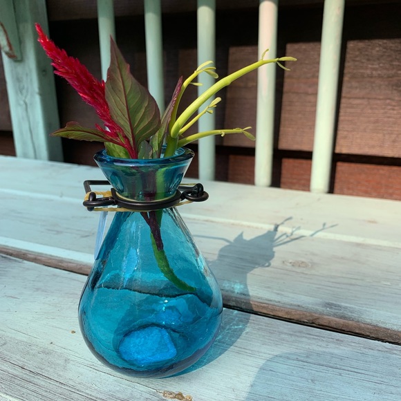 Couronne Co Accents Blue Hanging Rooter Vase Poshmark